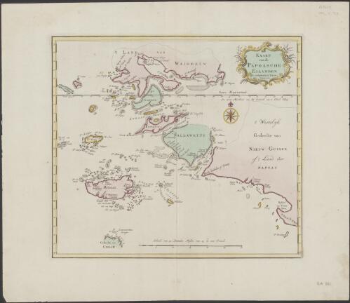 Kaart van de Papoasche Eilanden [cartographic material] / by Is. Tirion