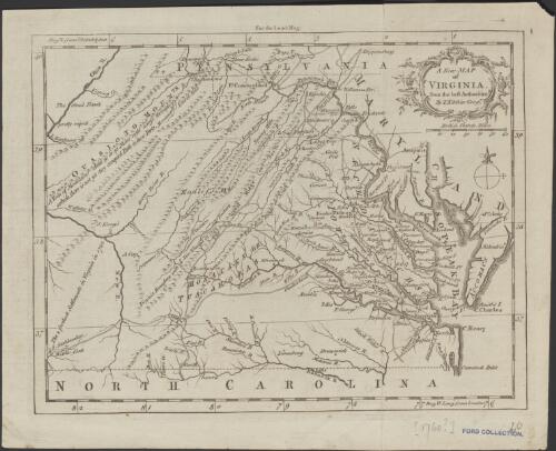 A new map of Virginia [cartographic material]  : from the best authorities / by T. Kitchin, Geogr