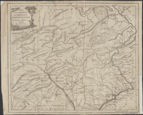 A new and accurate map of the province of Pennsylvania in North America [cartographic material] : from the best authorities