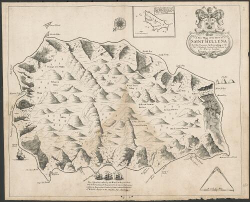 A new mapp of the Island of Saint Hellena [cartographic material] / by John Thornton