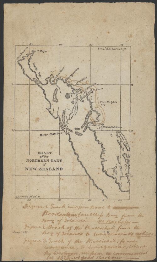 Chart of the northern part of New Zealand [cartographic material]