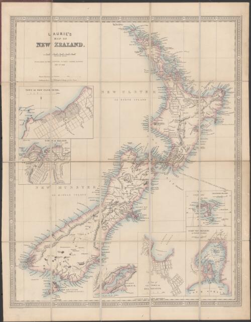 Laurie's map of New Zealand [cartographic material] / drawn by A.G. Findlay ; engraved by Alexr. Findlay