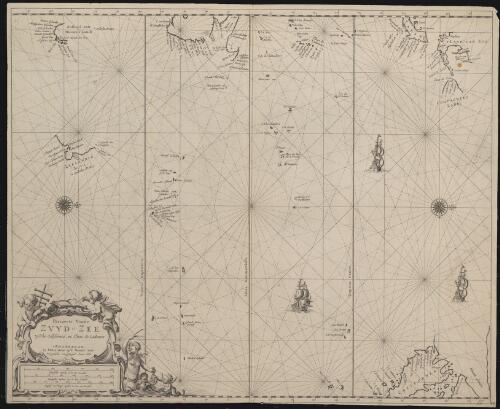 Pascaerte vande Zuyd-Zee tussche California, en Ilhas de Ladrones [cartographic material] / by Pieter Goos, op't Waater inde Vergulde Zeespiegel