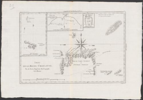 Isles de la Reine Charlotte [cartographic material] / par M. Bonne, Ingénieur-Hydrographe de la Marine ; Scattaglia, sc