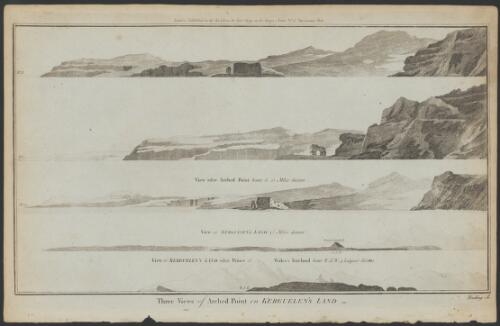 Three views of Arched Point on Kerguelen's Land [cartographic material] / Wooding, sc