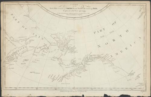 A chart of the north west of America and north east coast of Asia explored in the years 1778 & 1779 [cartographic material] : NB., the unshaded parts of the coast of Asia are taken from a M.S. chart received from the Russians / Conder, sc