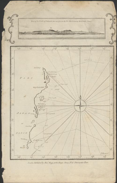 Part of Japan or Nippon [cartographic material] : [east coast of Honshu Island, Japan] / T. Bowen, sct