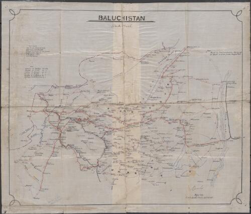 Baluchistan [cartographic material] / [issued by the authority of] Major Dealy, C.R.E. Quetta [Division], Peshin Sub-District