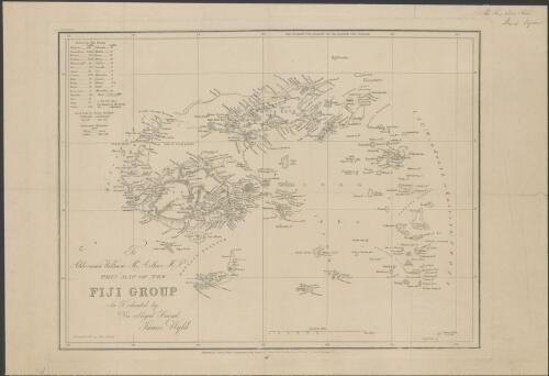 To Alderman William McArthur, M.P., this map of the Fiji group is dedicated [cartographic material] / by his obliged friend James Wyld