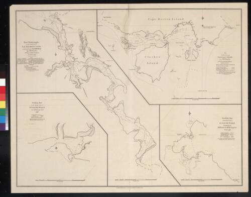 [Charts of Port Dalrymple, Tasmania, Furneaux Islands, Western Port, Victoria and Twofold Bay, New South Wales] [cartographic material]