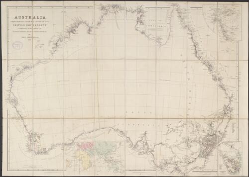 Australia from surveys made by order of the British Government [cartographic material] : combined with those of D'Entrecasteaux, Baudin, Freycinet &c. &c. / by John Arrowsmith, 1838