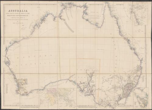 Australia from surveys made by order of the British Government [cartographic material] : combined with those of D'Entrecasteaux, Baudin, Freycinet &c. &c. / by John Arrowsmith