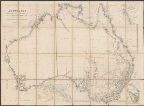 Australia from surveys made by order of the British Government [cartographic material] : combined with those of D'Entrecasteaux, Baudin, Freycinet &c. &c. / by John Arrowsmith