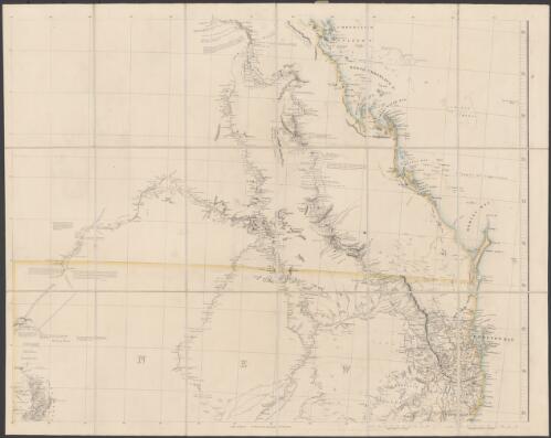 Map of the eastern provinces of Australia [cartographic material] : constructed from official & other original documents. Adjusted to the maritime surveys of Flinders, King, Wickham, Stokes, Blackwood, Stanley, &c &c / by John Arrowsmith 1852