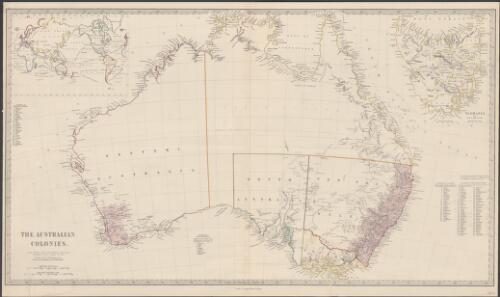 The Australian colonies [cartographic material] / published under the Superintendence of the Society for the Diffusion of Useful Knowledge