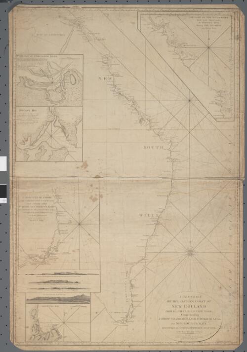 A new chart of the eastern coast of New Holland from South Cape to Cape York [cartographic material] : comprehending Anthony Van Diemen's Land, Furneaux's Land, and New South Wales, discovered by Tasman, Furneaux and Cook, in the years 1642, 1770 and 1773