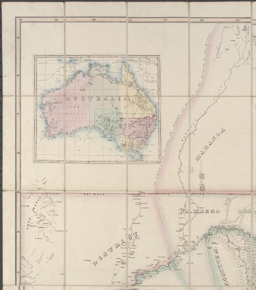 Reuss and Browne's Map of New South Wales and part of Queensland showing the relative positions of the pastoral runs, squattages, districts, counties, towns, reserves etc. [cartographic material] : map of the pastoral runs, counties, rivers, reserves and roads of New South Wales and Queensland / compiled, drawn and published on Mercator's Projection by F.H. Reuss & J.L. Browne, Surveyors & Architects, 134 Pitt St