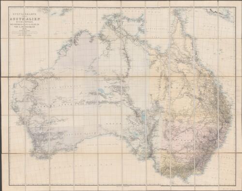 Specialkarte von Australien in 9 Blättern nach originalen & officiellen Quellen [cartographic material] / von A. Petermann