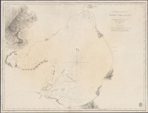 Australia south coast. Port Phillip [cartographic material] / surveyed by T.M. Symonds and H.R. Henry of H.M.S. Rattlesnake, Captain W. Hobson, 1836 ; J. & C. Walker, sculpt