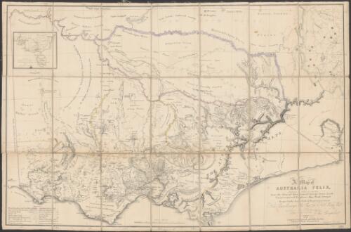 A map of Australia Felix [cartographic material] : compiled & carefully revised from the Colonial government surveys, Crown Lands Commissioners & explorers maps, private surveys &c