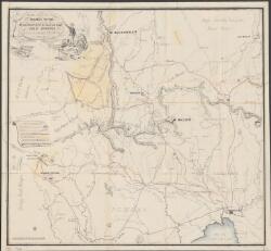 Hams' map of the routes to the Mt. Alexander & Ballarat gold diggings ...