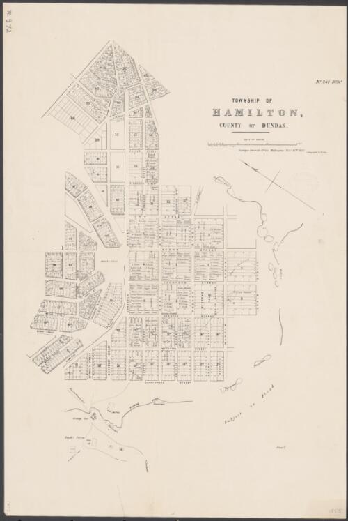 Township of Hamilton, County of Dundas [cartographic material] / Henry Wade, Assistant Surveyor