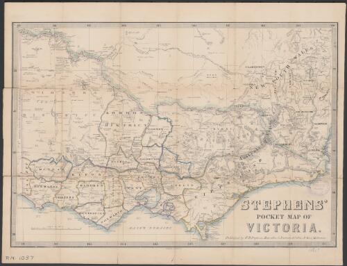 Stephens' pocket map of Victoria [cartographic material] / H.E. Tennant, lith