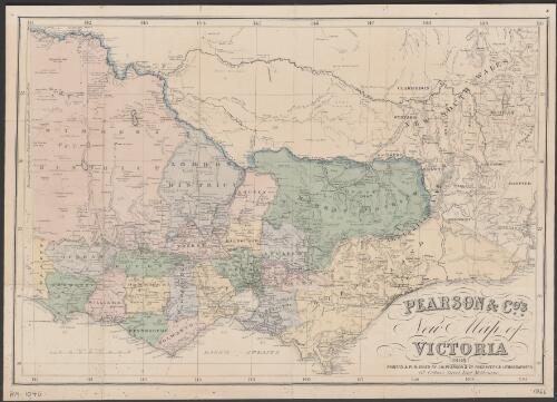 Pearson & Co's new map of Victoria [cartographic material]