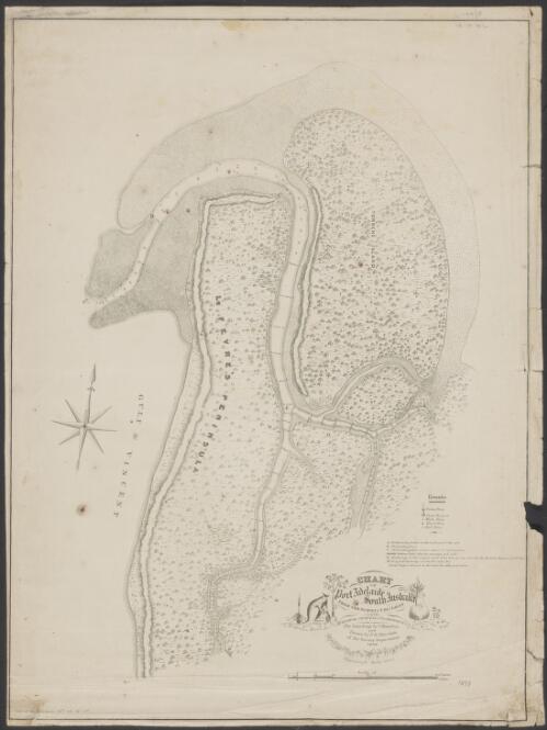 Chart of Port Adelaide, South Australia [cartographic material] / from the survey of Coll. Light, late Surveyor General of the province ; the soundings by S. Hamilton and drawn by F.H. Burslam of the Survey Department 1839 ; engraved by W. Moffitt, Sydney