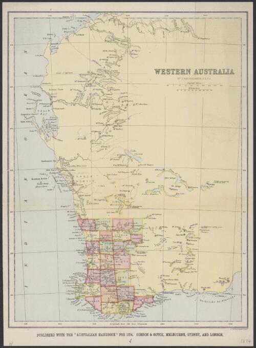 Western Australia [cartographic material] / by J. Bartholomew F.R.G.S. ;  J. Bartholomew, Edinr