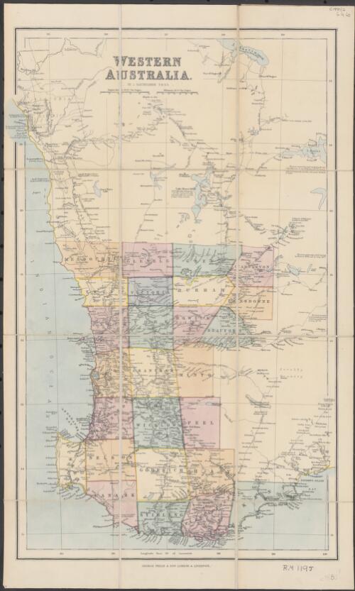 Western Australia [cartographic material] / by J. Bartholomew, F.R.C.S