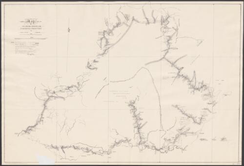 Map of exploration of Arnhems Land, Northern Territory 1883 [cartographic material] / by David Lindsay, surveyor ; drawn by D. Lindsay