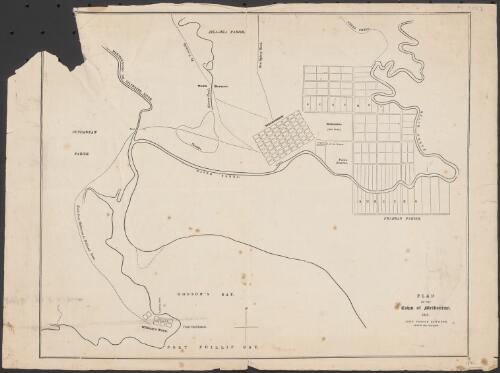 Plan of the town of Melbourne [cartographic material] / John Pascoe Fawkner, printer and publisher