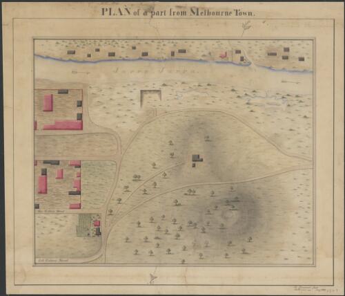 Plan of a part from Melbourne Town [cartographic material] / Th. Kawerau, fecit