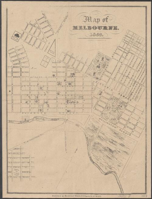 Map of Melbourne, 1853 [cartographic material]