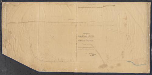 Preliminary plan & sections of a line of proposed railway to St. Kilda [cartographic material] : set out so as to conform as far as was practicable with the straight and the curvilinear arrangement of the Line indicated by the Hobson's Bay Railway Company ; Otody (?) Rinson, District Surveyor ; traced at the Surveyor General's Office by J. Kearney, 1st Nov. 1855