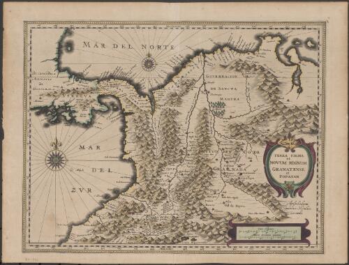 Terra firma et novum regnum Granatense et Popayan [cartographic material]