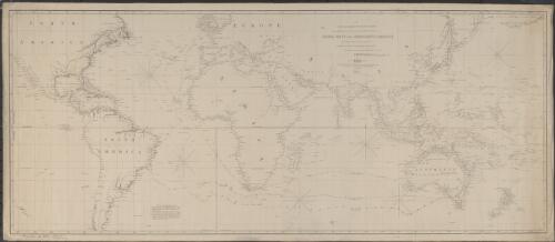 A new and correct outline chart : intended for the use of the officers in the Royal Navy and Merchant's Service, to prick off a ship's track [cartographic material] / to whom it is most respectfully dedicated by their most obedient humble servant, J.W. Norie, Hydrographer, &c