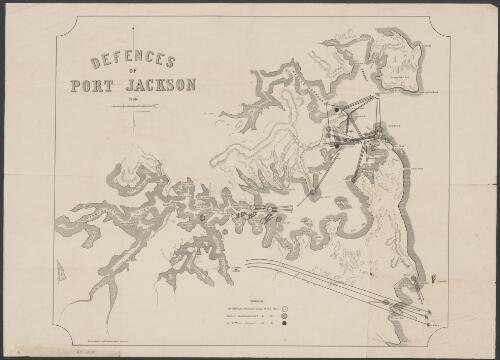 Defences of Port Jackson [cartographic material] : supplement to the "Sydney Mail", July, 1877
