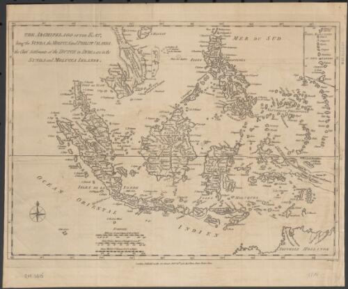 The archipelago of the East [cartographic material] : being the Sunda, the Molucca, and Phillipp Islands ; the chief settlements of the Dutch in India are in the Sunda and Molucca Islands / Jno. Lodge sculp