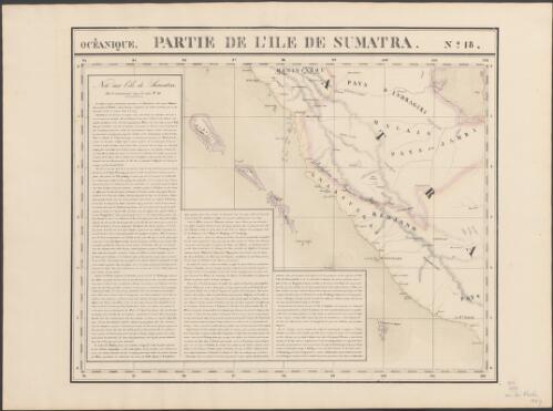 Partie de L'ile de Sumatra [cartographic material] : Ocʹeanique No. 18