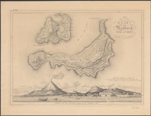 Kaart der Bandasche Eilanden [cartographic material] / Gegraveerd door C. van Baarsel en Zoon