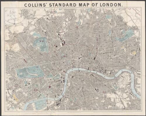 Collins' standard map of London [cartographic material]