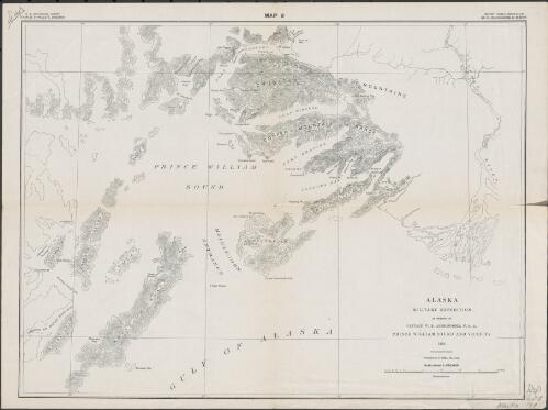 Alaska military expedition in charge of Captain W. R. Abercrombie, U.S.A. Prince William Sound and vicinity 1898 [cartographic material] / topography by Emil Mahlo