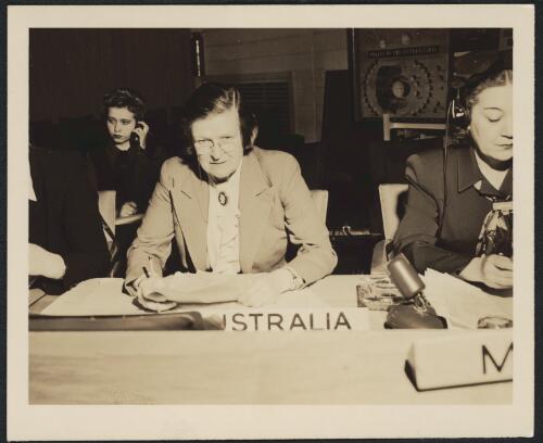 Jessie Street representing Australia at the United Nations [picture]