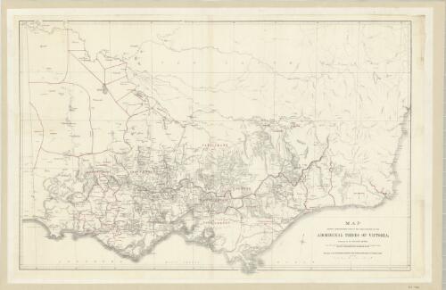 Map showing approximately some of the areas occupied by the Aboriginal tribes of Victoria [cartographic material] / compiled by R. Brough Smyth