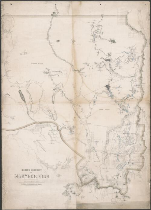 Mining district of Maryborough [cartographic material] / lithographed & printed in colours by De Gruchy & Leigh Melbourne ; Mining Department, Melbourne