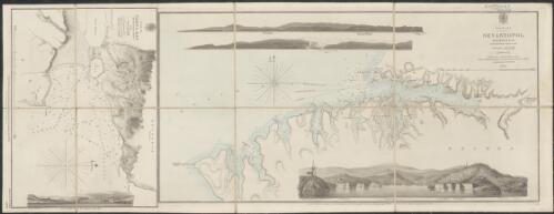 Black Sea, Sevastopol Harbour from the Russian survey of 1836 ; Black Sea, Varna Bay from the Russian survey of 1829 / Hydrographic Office ; J. & C. Walker sculpt