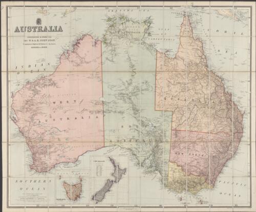 Australia [cartographic material] / constructed and engraved by W. and A. K. Johnston