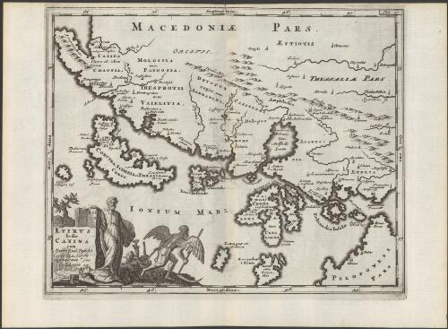 Epirus hodie Canina cum Maris Ionii Insulis Coreyra seu Corfu Cephalenia seu Cefalogna etc. [cartographic material]